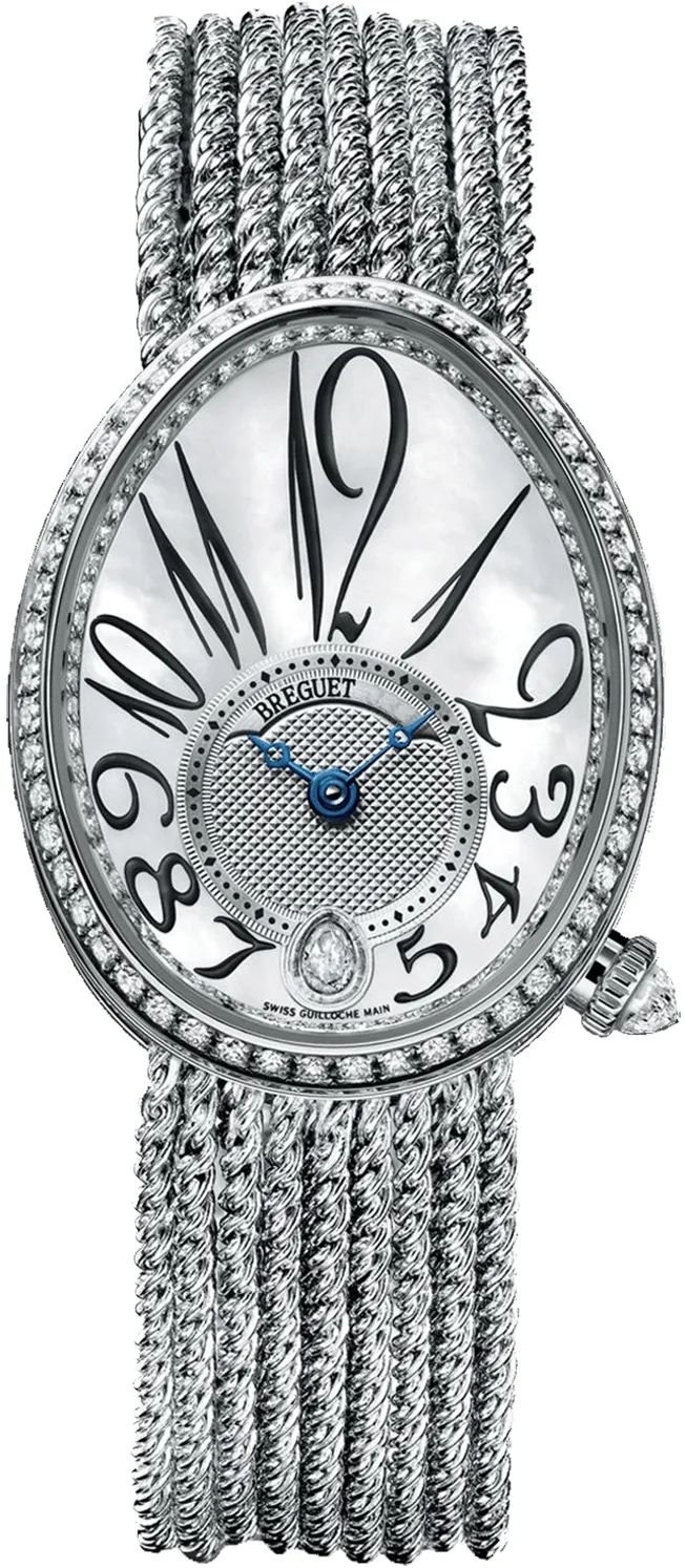 Breguet Reine de Naples 8918BB58J39D00D 28mm White gold White