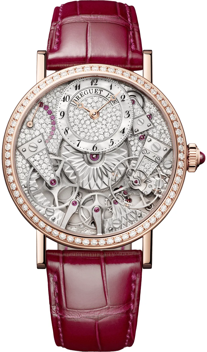 Breguet Tradition 7035BR/D8/9V6/D00D 37mm Rose gold White