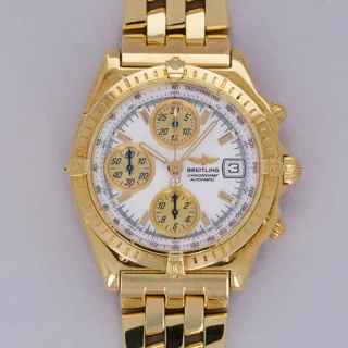 Breitling Chronomat K13050.1 Yellow gold White