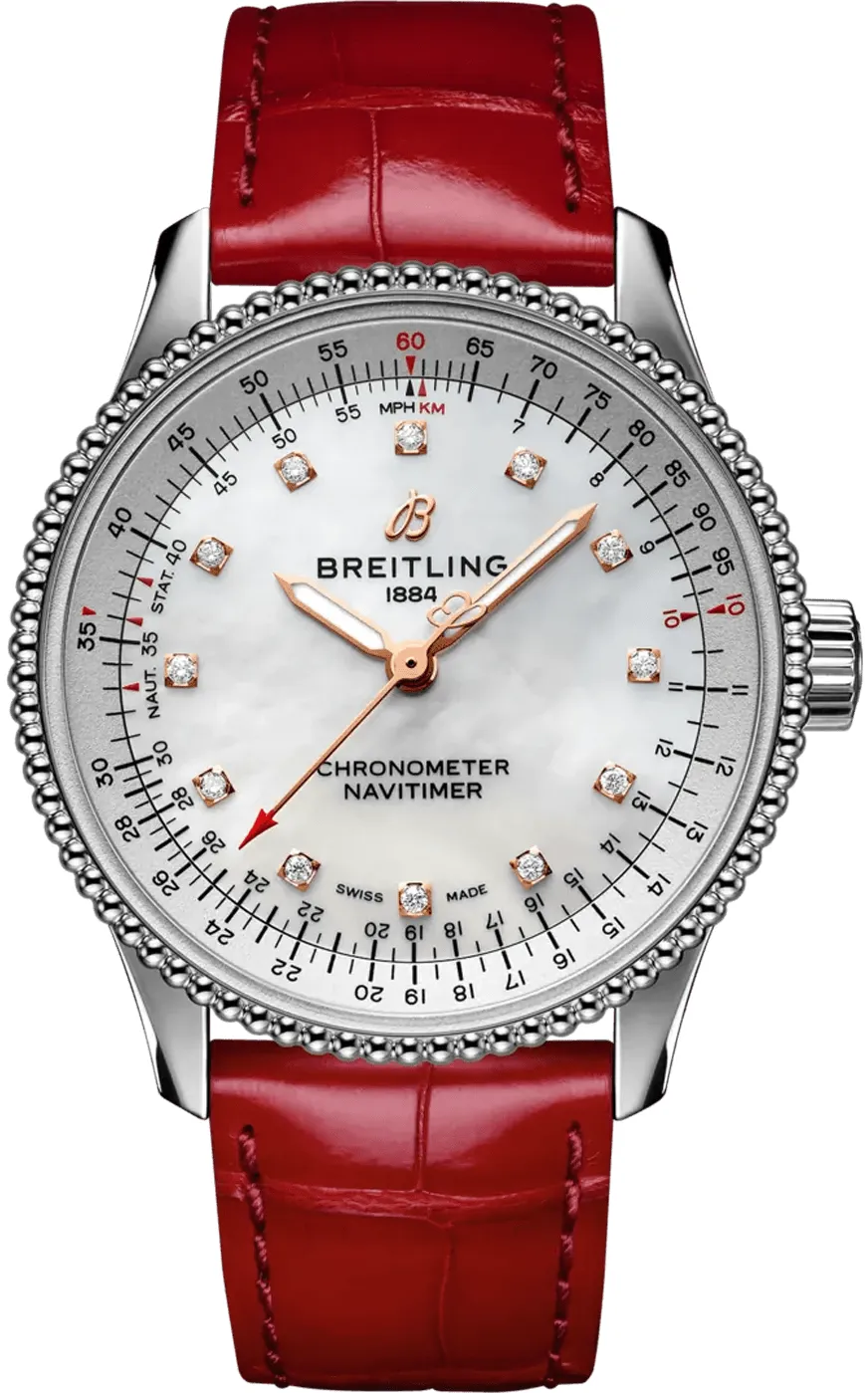 Breitling Navitimer A17395211A1P5 35mm Stainless steel White