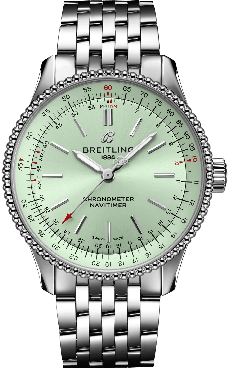 Breitling Navitimer A17395361L1A1 35mm Stainless steel Green