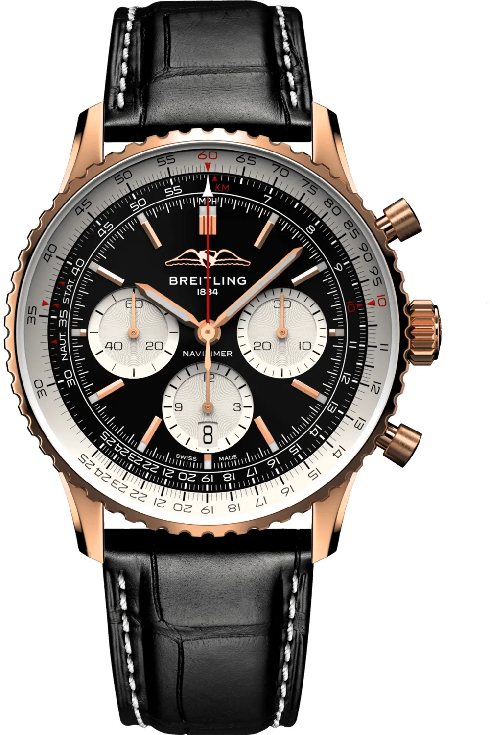 Breitling Navitimer RB0138211B1P1 43mm Rose gold Black