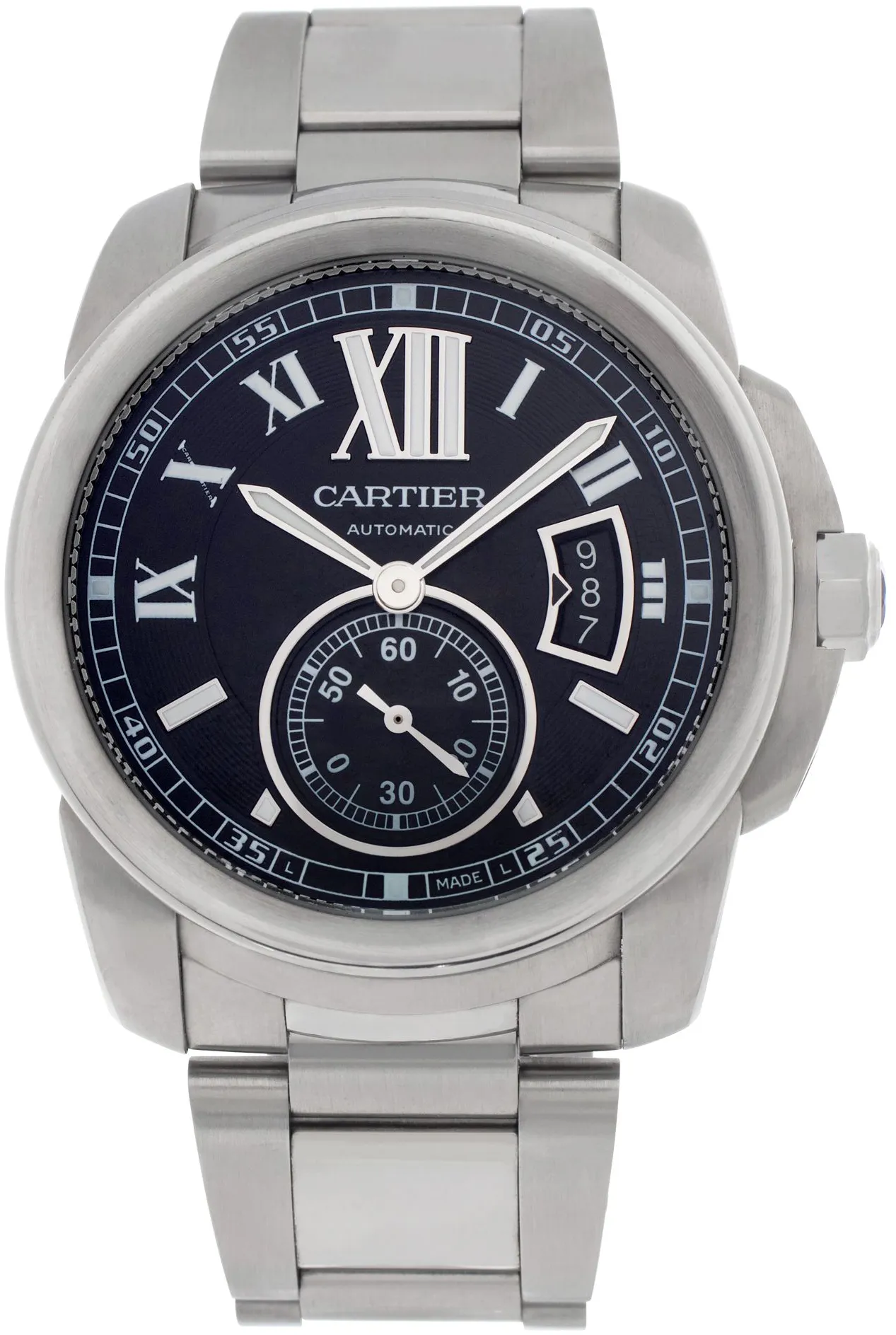 Cartier Calibre de Cartier W7100016 42mm Stainless steel Black