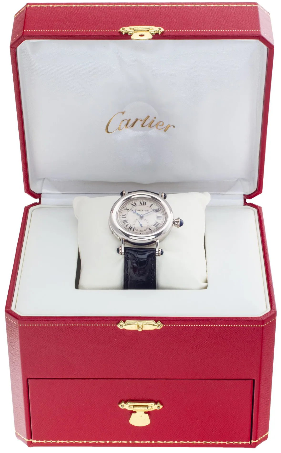 Cartier Diabolo 1462 37mm Platinum Cream 4