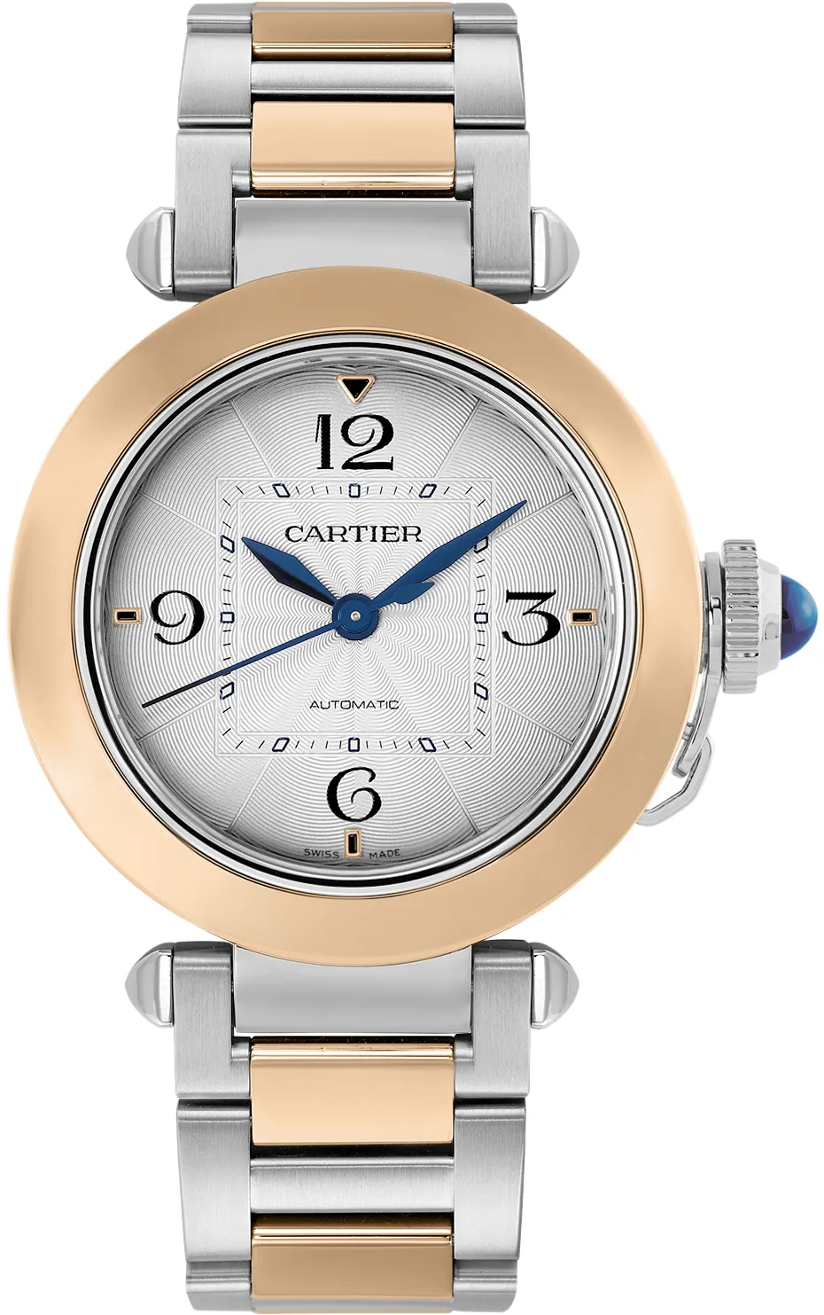 Cartier Pasha W2PA0008 35mm Stainless steel Silver