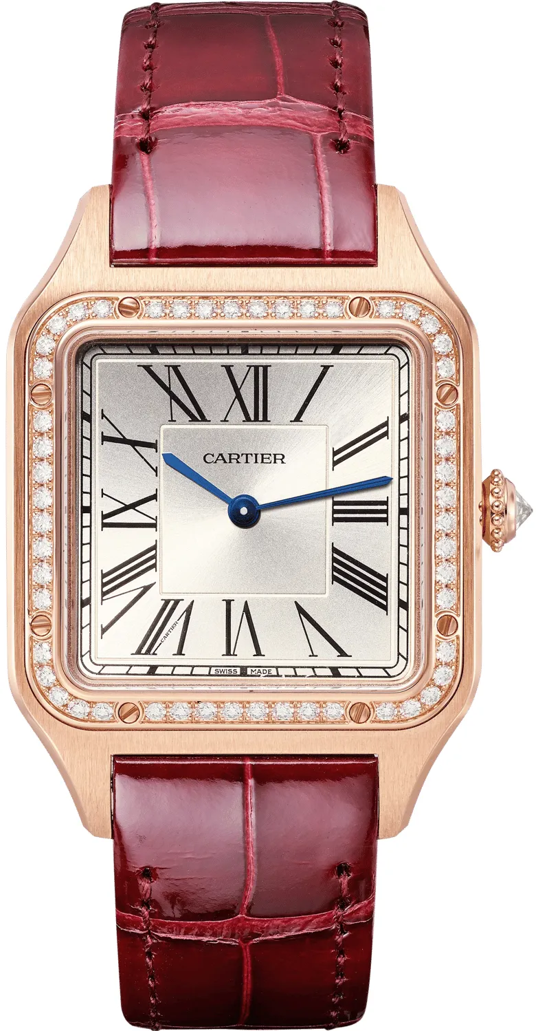 Cartier Santos Dumont WJSA0016 31mm Rose gold Silver