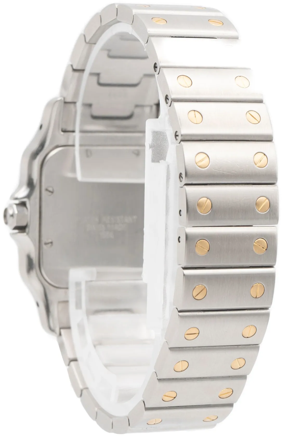 Cartier Santos W20011C4 28.5mm Yellow gold and Stainless steel White 6