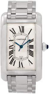 Cartier Tank Américaine W26055L1 18k white gold White