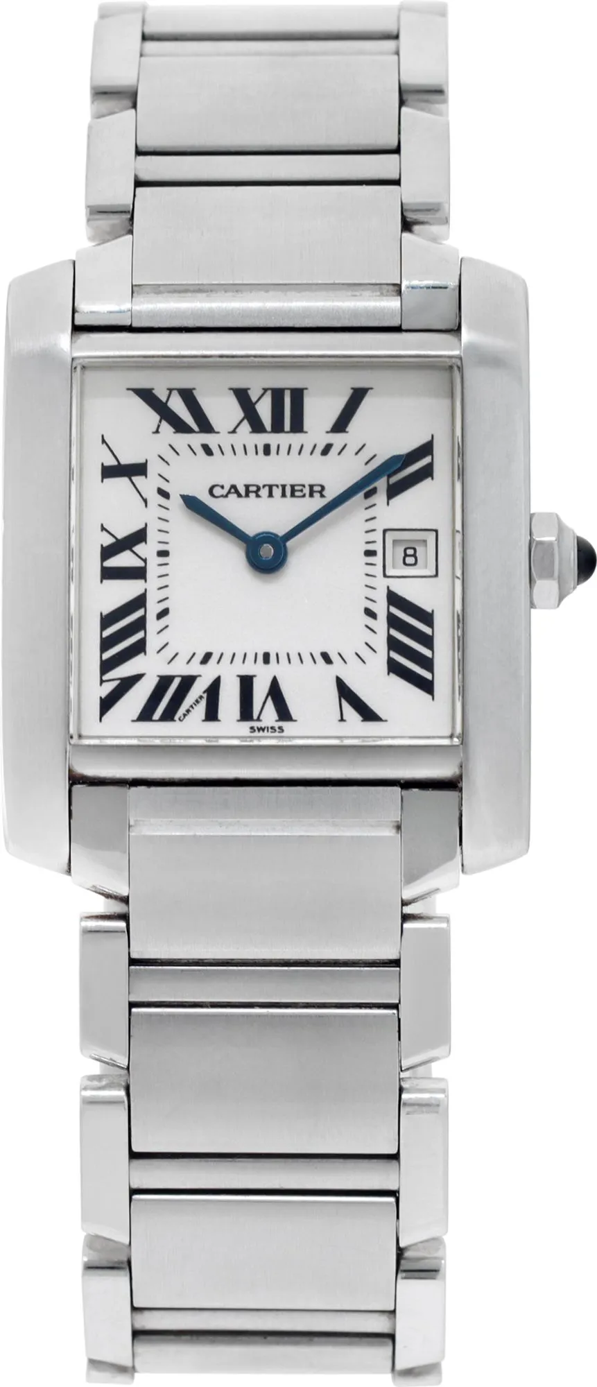 Cartier Tank Française W51011Q3 25mm Stainless steel White