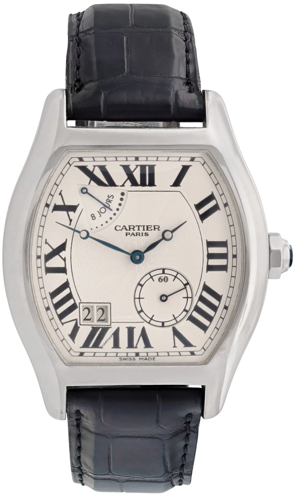 Cartier Tortue W1545951 38mm White gold and 18k white gold Silver