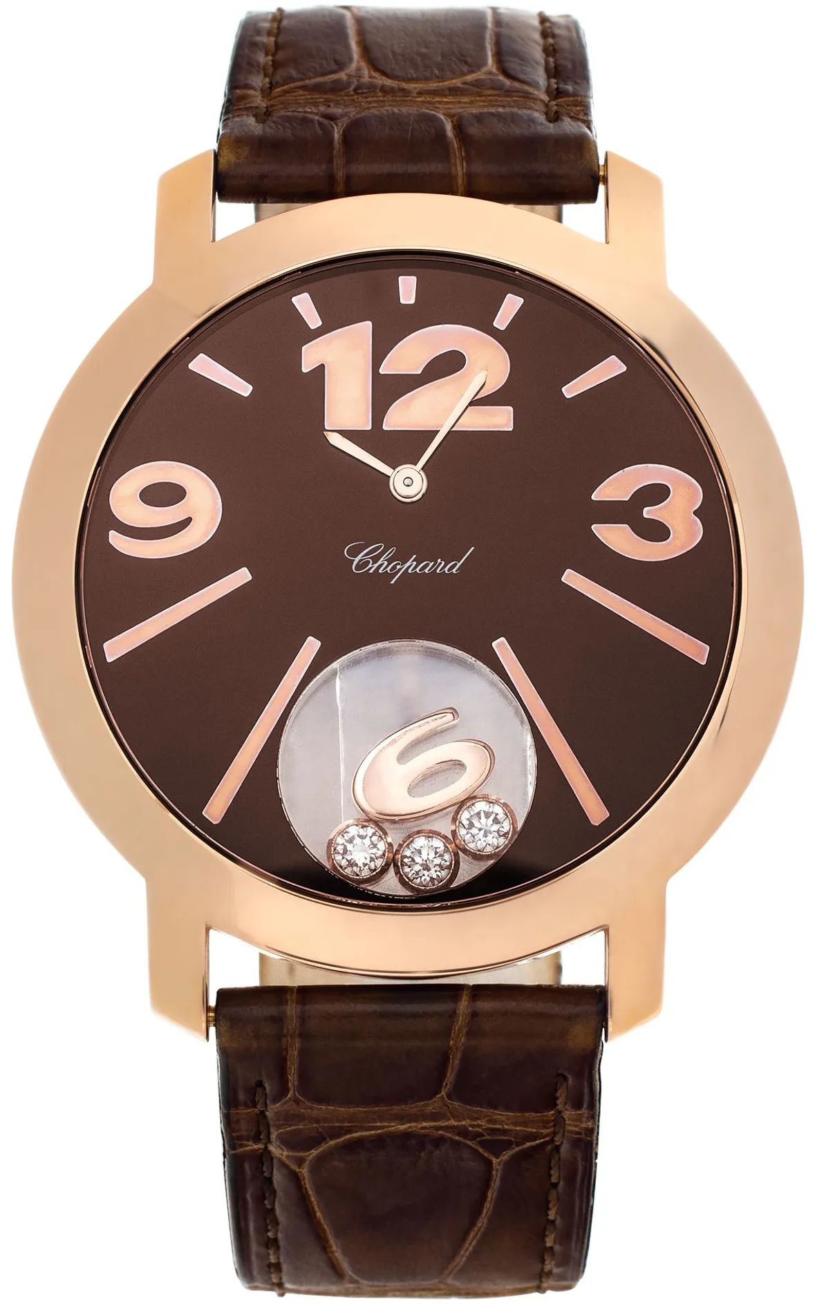 Chopard Happy Diamond 4176 40mm Rose gold Brown