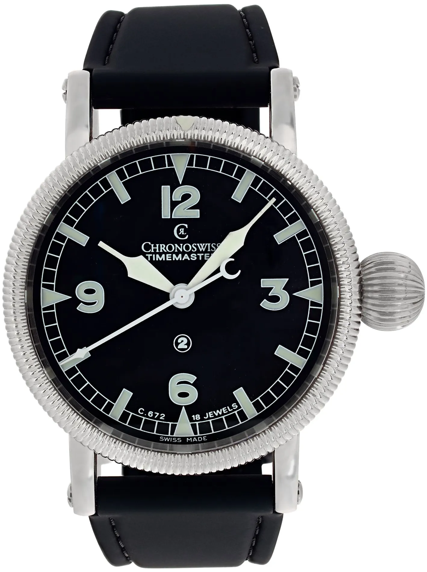 Chronoswiss Timemaster CH 6233 44mm Stainless steel Black