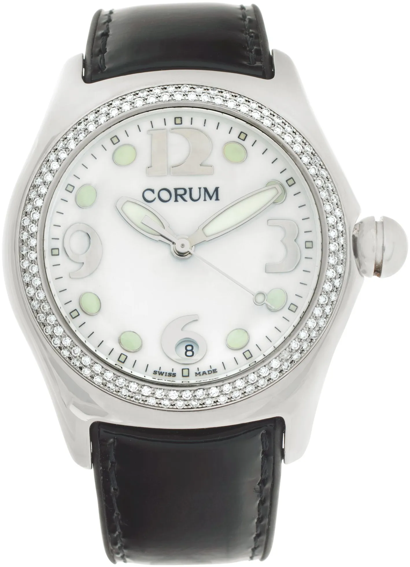 Corum Bubble 163.150.20 44mm Stainless steel White