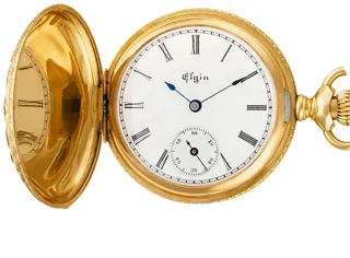 Elgin pocket watch 563174 14k White