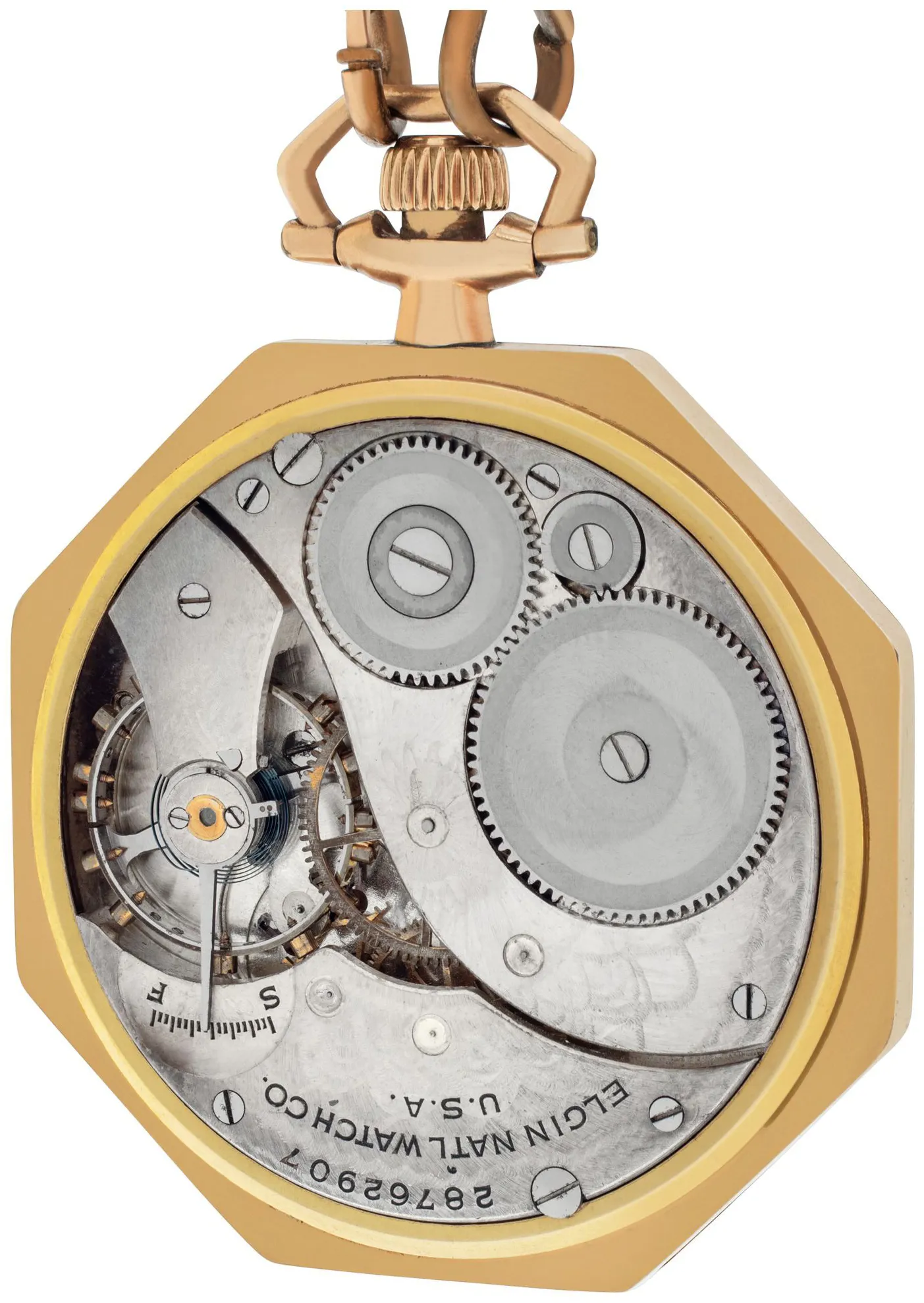 Elgin pocket watch Yellow gold Gold 2