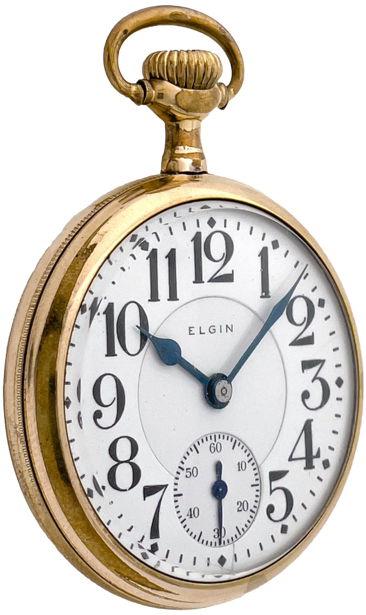 Elgin Double Roller Father Time 50mm Yellow gold White 1