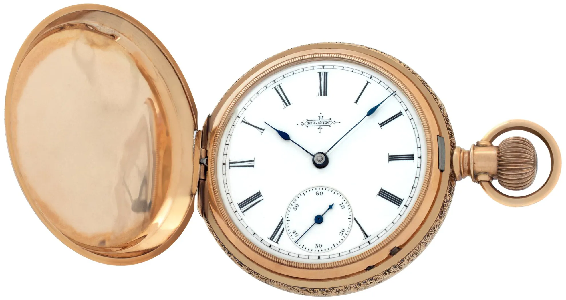 Elgin pocket watch 36mm 14k White 1