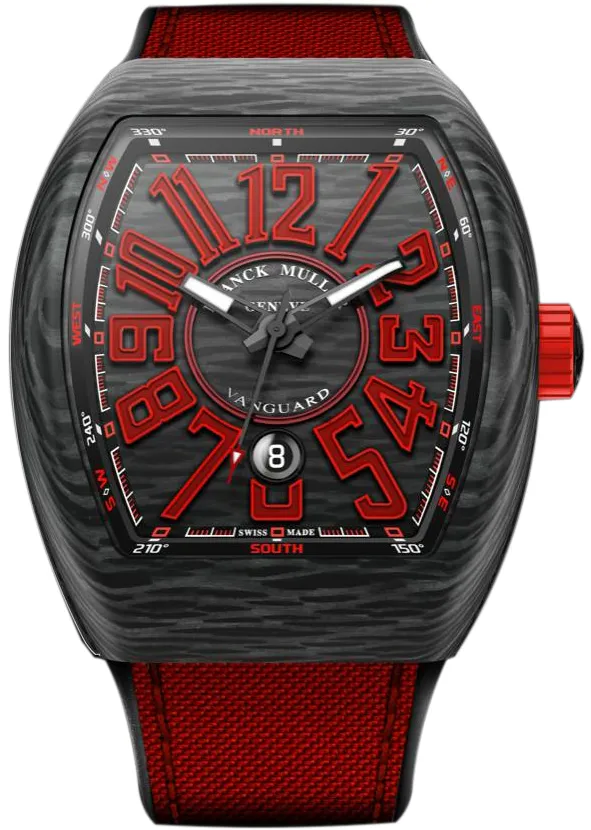 Franck Muller Vanguard V 45 SC DT CARBONE RG (NR) 44mm Carbon fiber