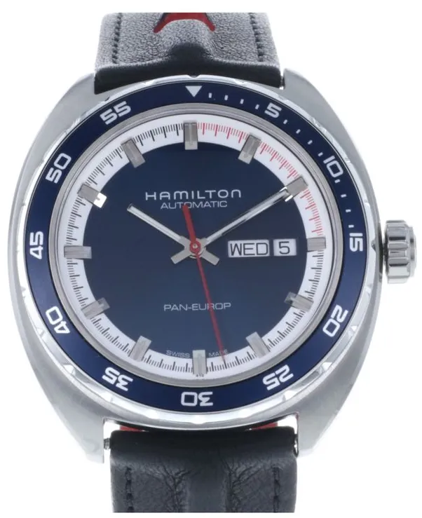 Hamilton Pan Europ H35405741 42mm Stainless steel Blue