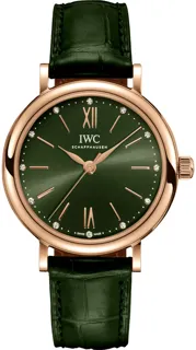 IWC Portofino IW3574-09 Yellow gold Green