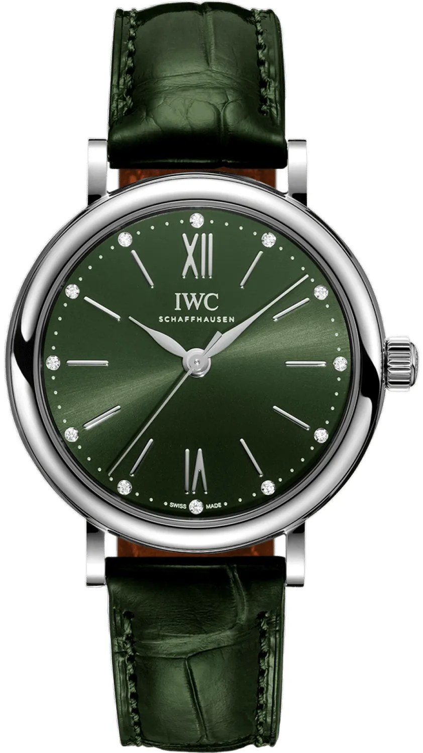 IWC Portofino Automatic IW357405 34mm Stainless steel Green