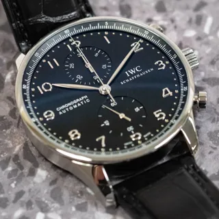 IWC Portugieser IW371447 Stainless steel Black