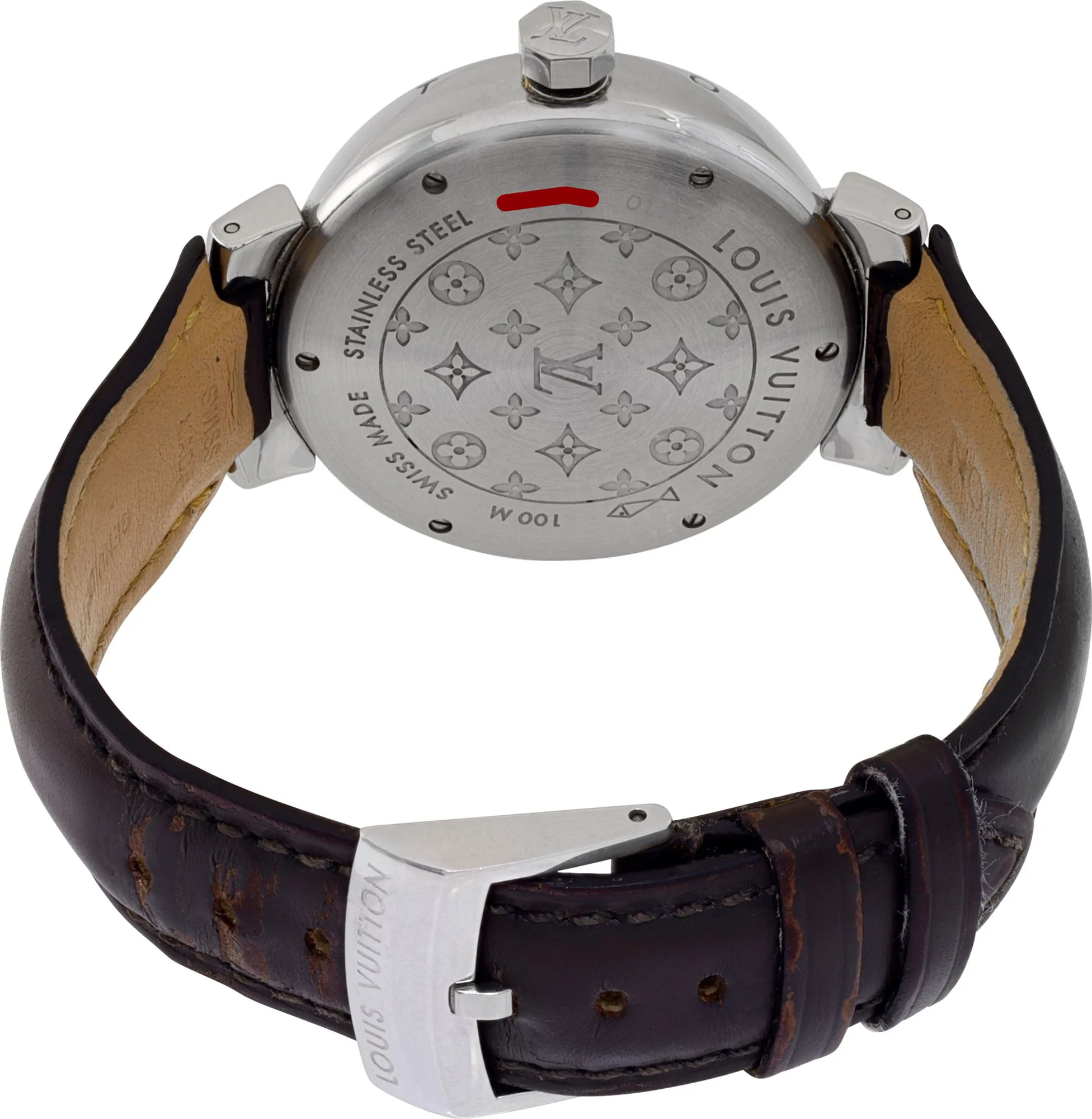 Louis Vuitton Tambour Q1111 39mm Stainless steel Brown 3