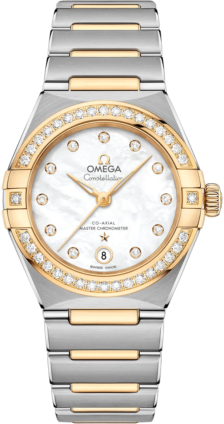 Omega Constellation 131.25.29.20.55.002 29mm Yellow gold and Stainless steel White