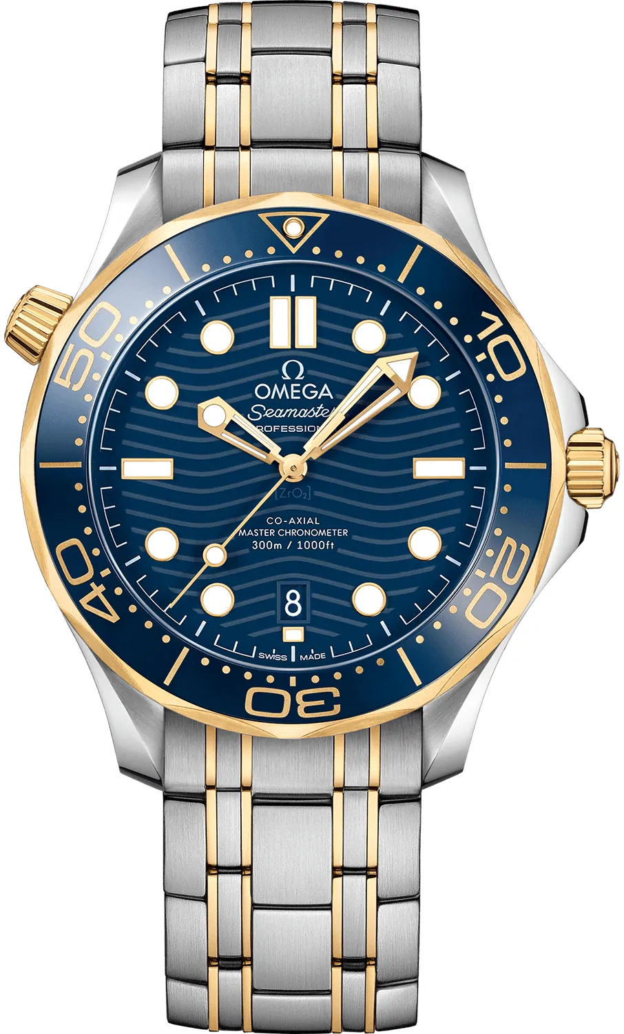 Omega Seamaster Diver 300M 210.20.42.20.03.001 42mm Yellow gold and stainless steel