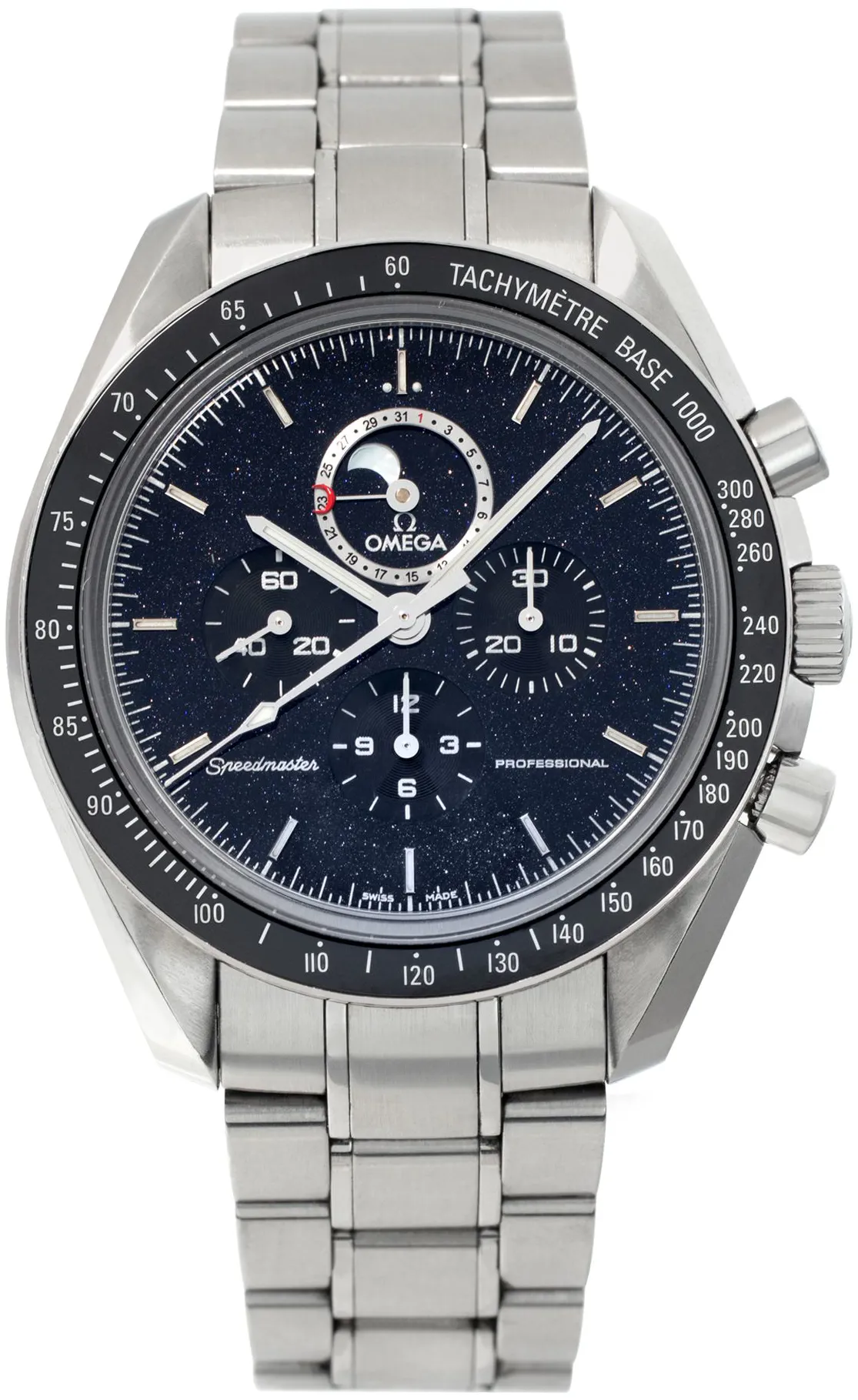 Omega Speedmaster Moonwatch 311.33.44.32.01.001 44mm Stainless steel Black