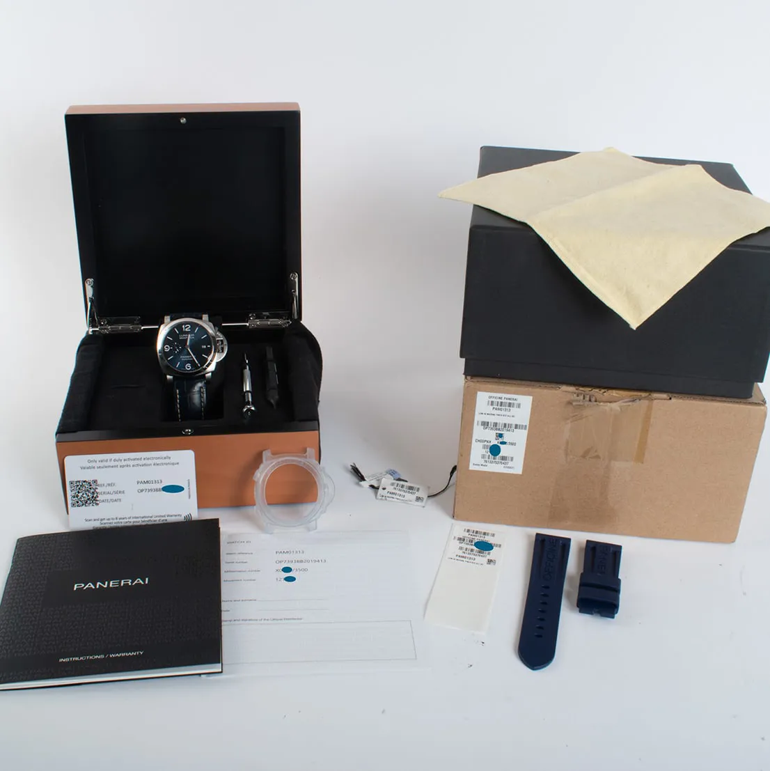 Panerai Luminor 1950 PAM01313 44mm Stainless steel Blue 5