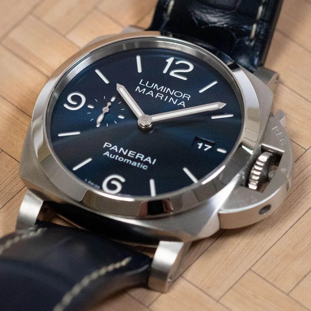 Panerai Luminor 1950 PAM01313 44mm Stainless steel Blue