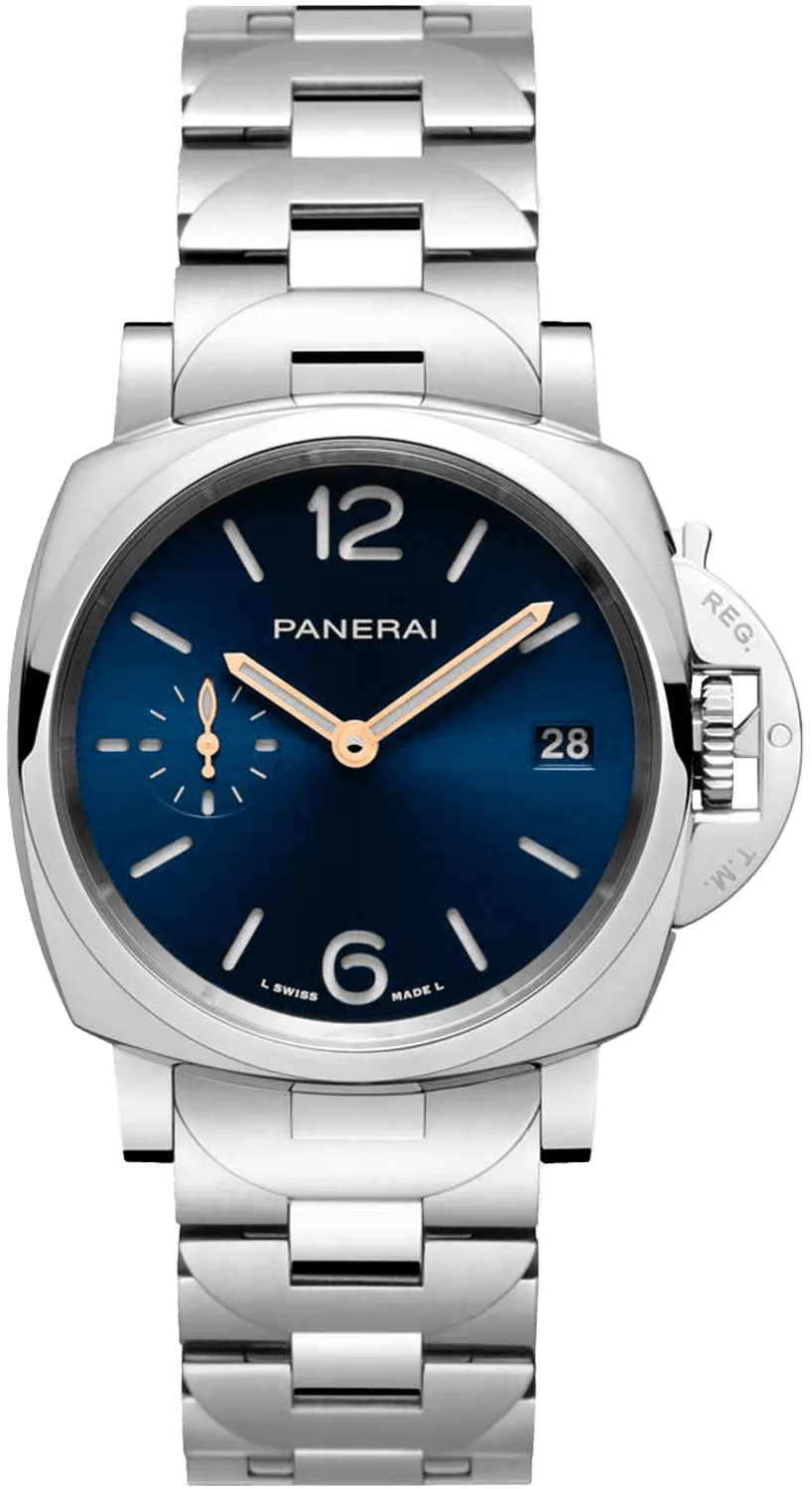 Panerai Luminor Marina PAM 01123 38mm Stainless steel Blue