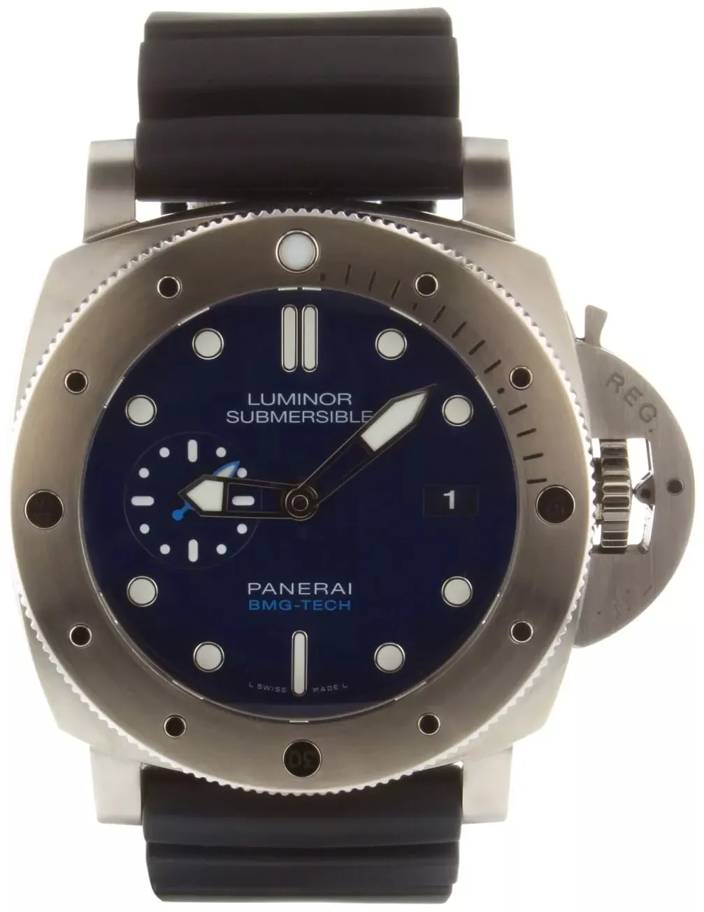 Panerai Submersible PAM 00692 47mm Titanium Blue