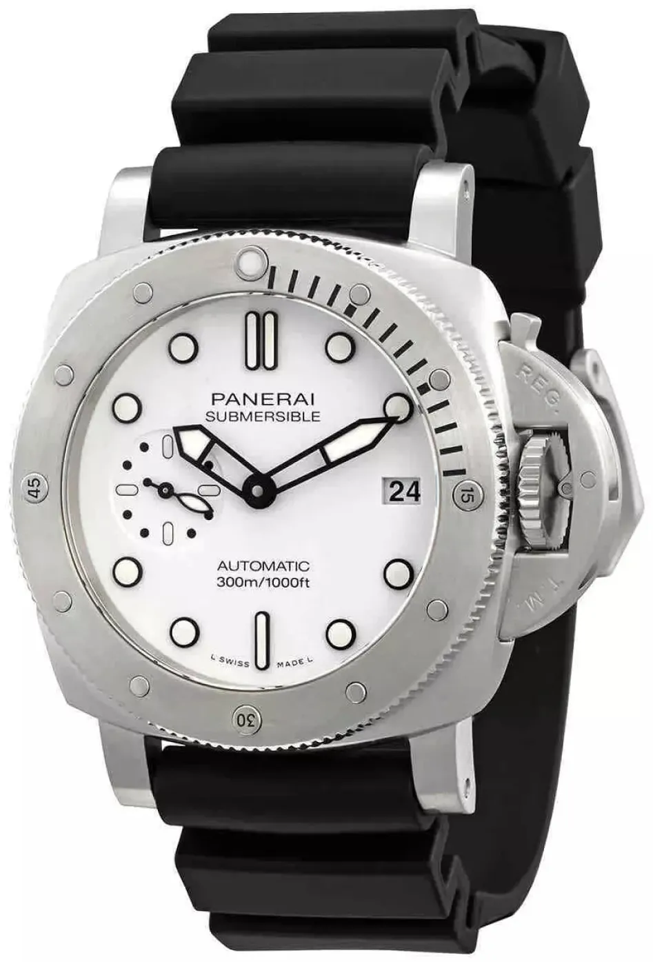 Panerai Submersible PAM02223 42mm Stainless steel White