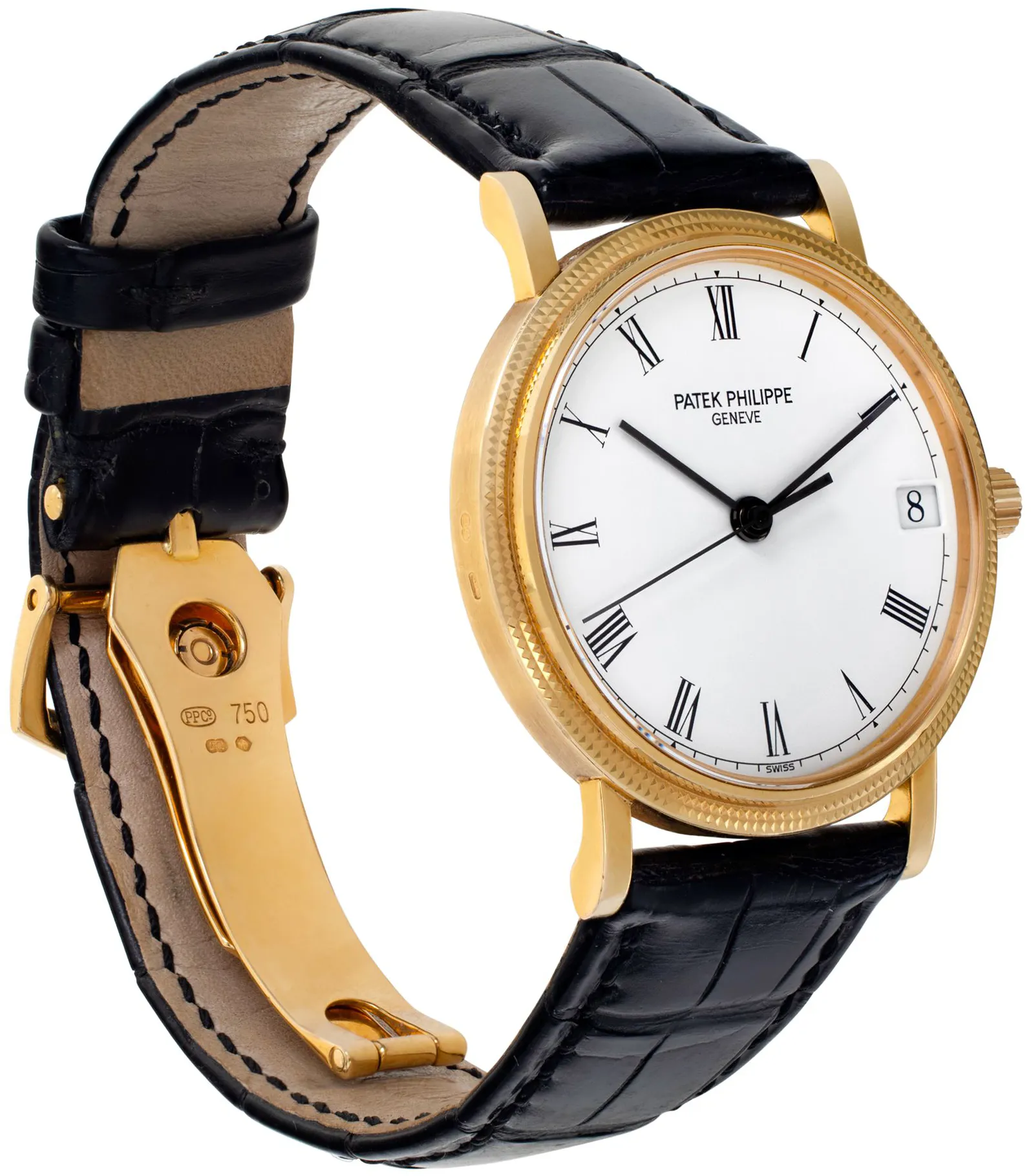 Patek Philippe Calatrava 3802/200 33mm 18k White 2