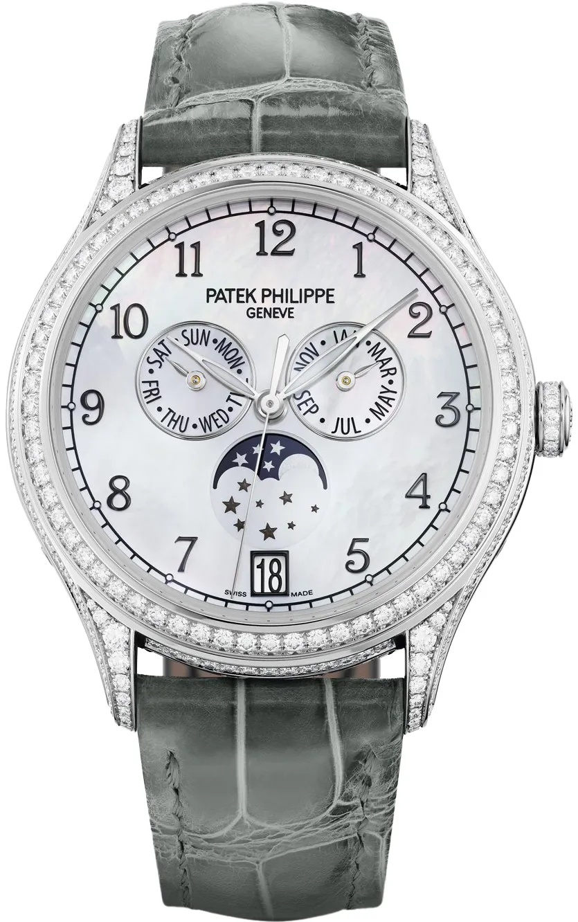 Patek Philippe Annual Calendar 4948G-010 38mm White gold White Mother of Pearl