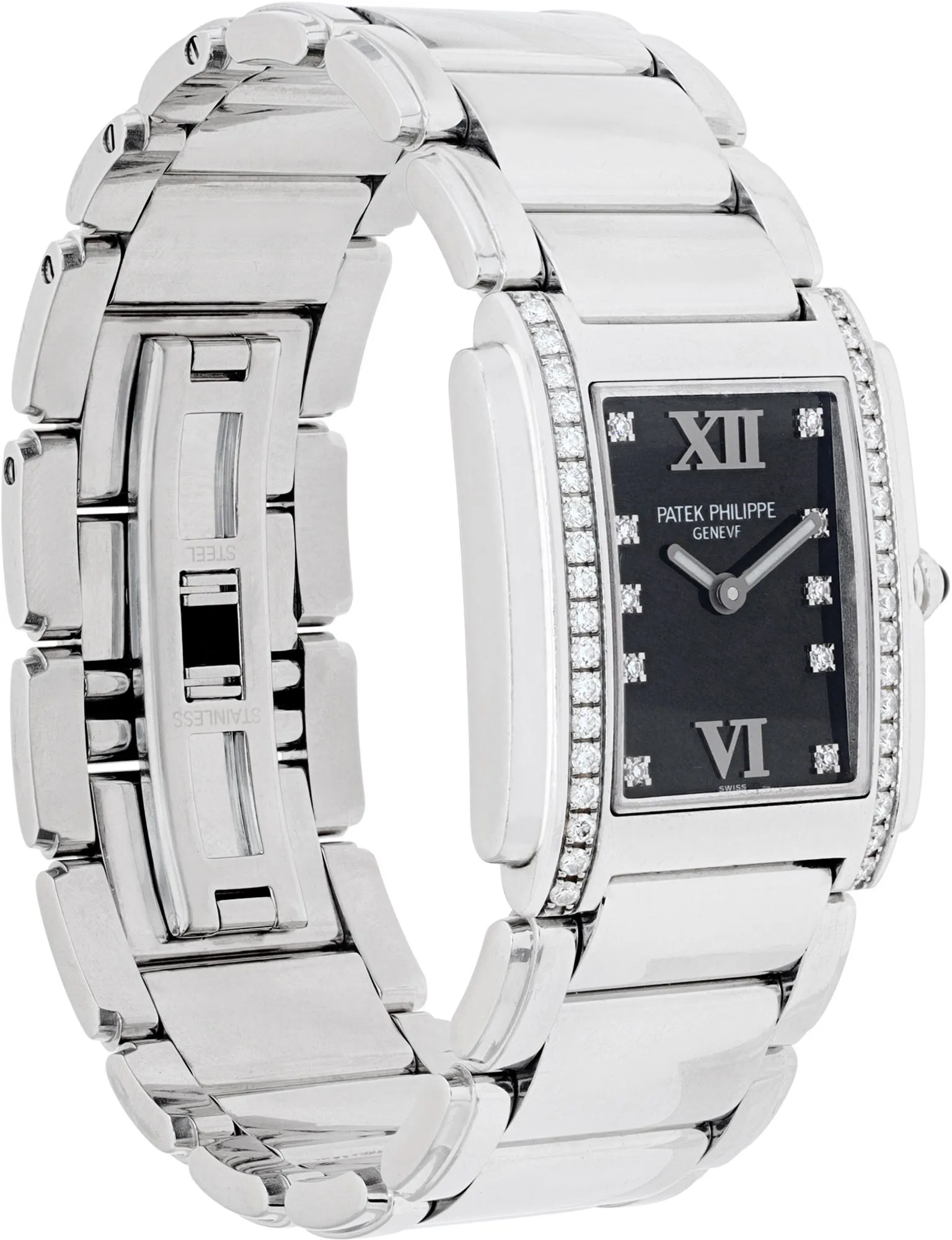 Patek Philippe Twenty~4 4910/10 25mm Stainless steel Black 2