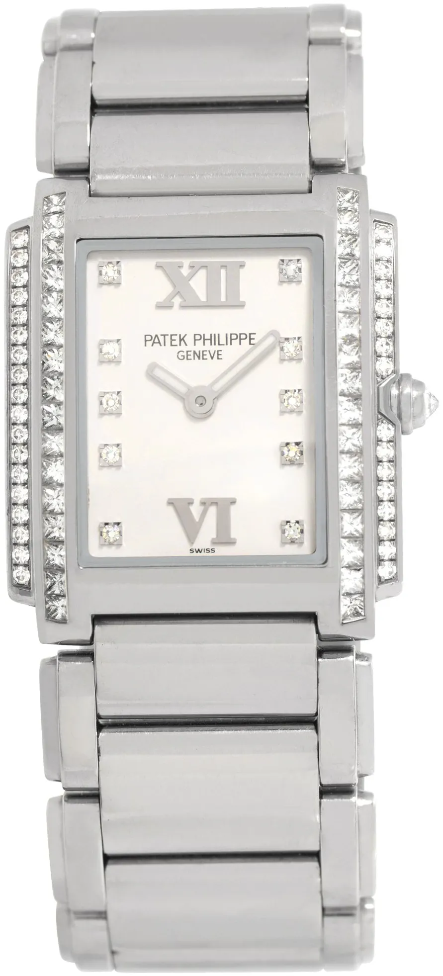 Patek Philippe Twenty~4 4910/20G 25mm White gold White