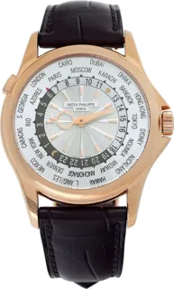 Patek Philippe World Time 5130R 18k rose gold Silver