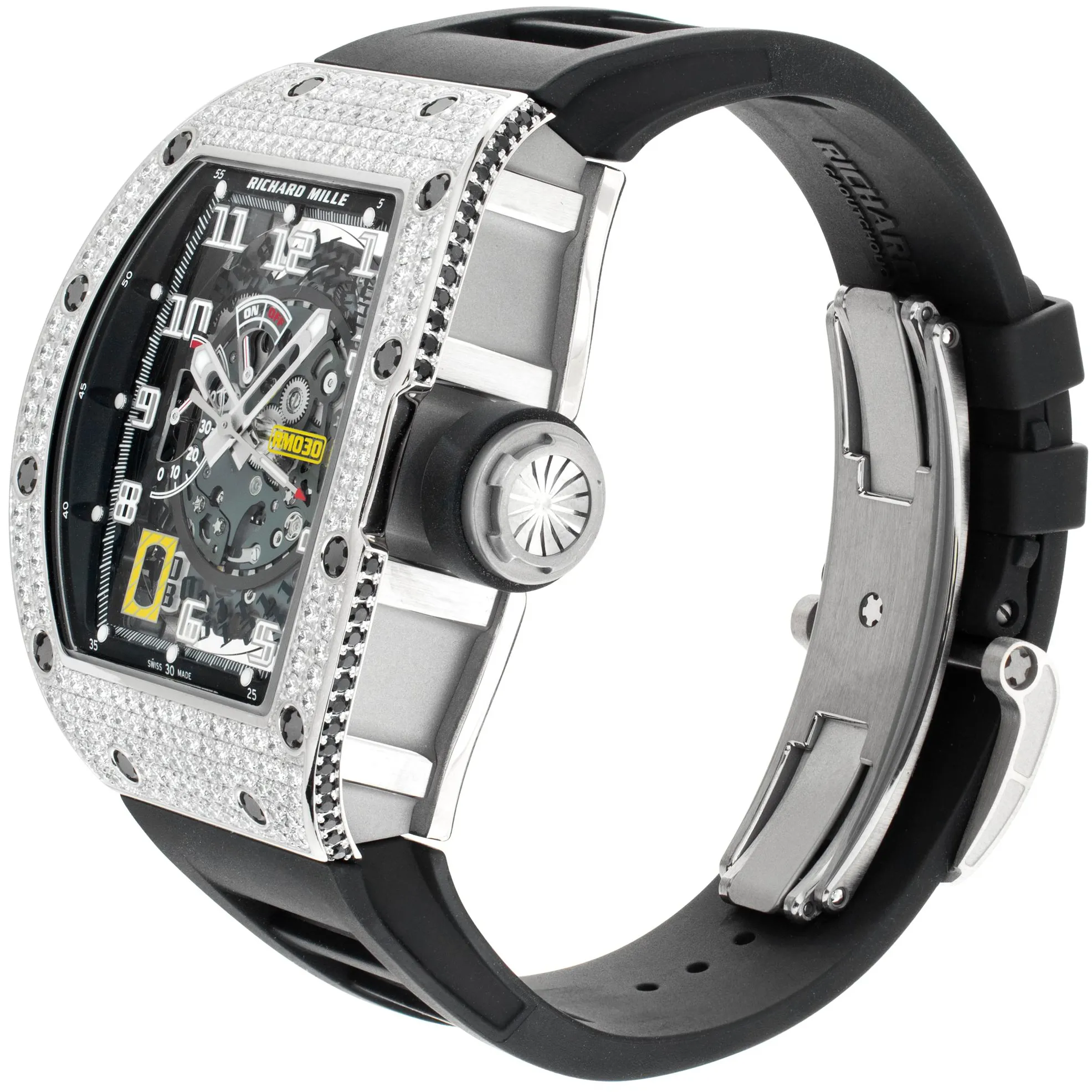 Richard Mille RM 030 RM30 43mm Titanium and White gold and 18k white gold Skeletonized 1