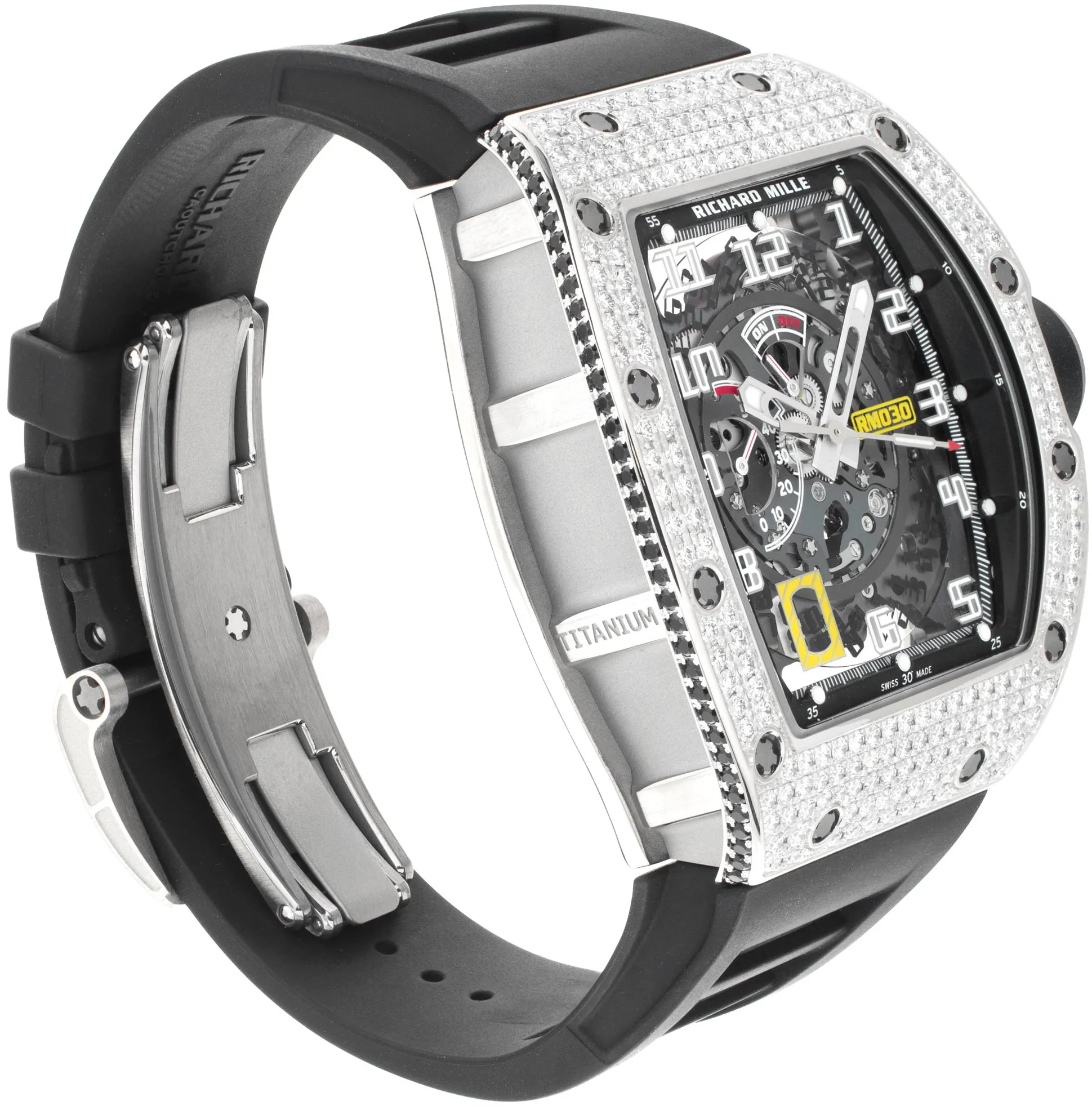 Richard Mille RM 030 RM30 43mm Titanium and White gold and 18k white gold Skeletonized 2