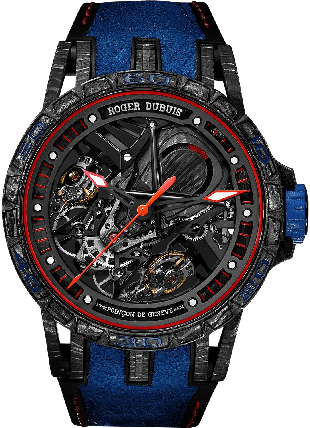 Roger Dubuis Excalibur RDDBEX0686 45mm Carbon fiber Black