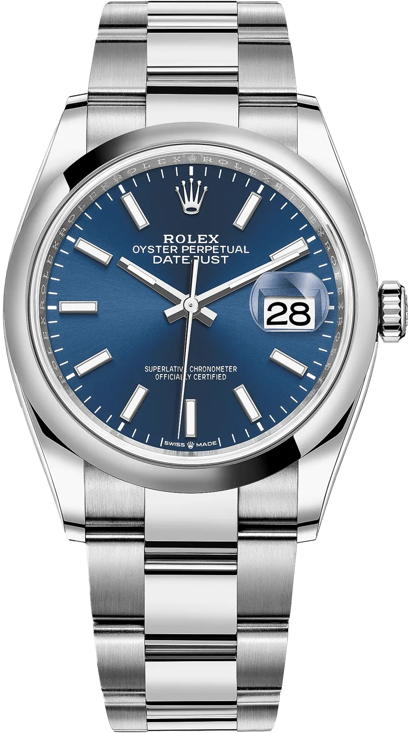 Rolex Datejust 36 126200-0006 36mm Oystersteel Blue