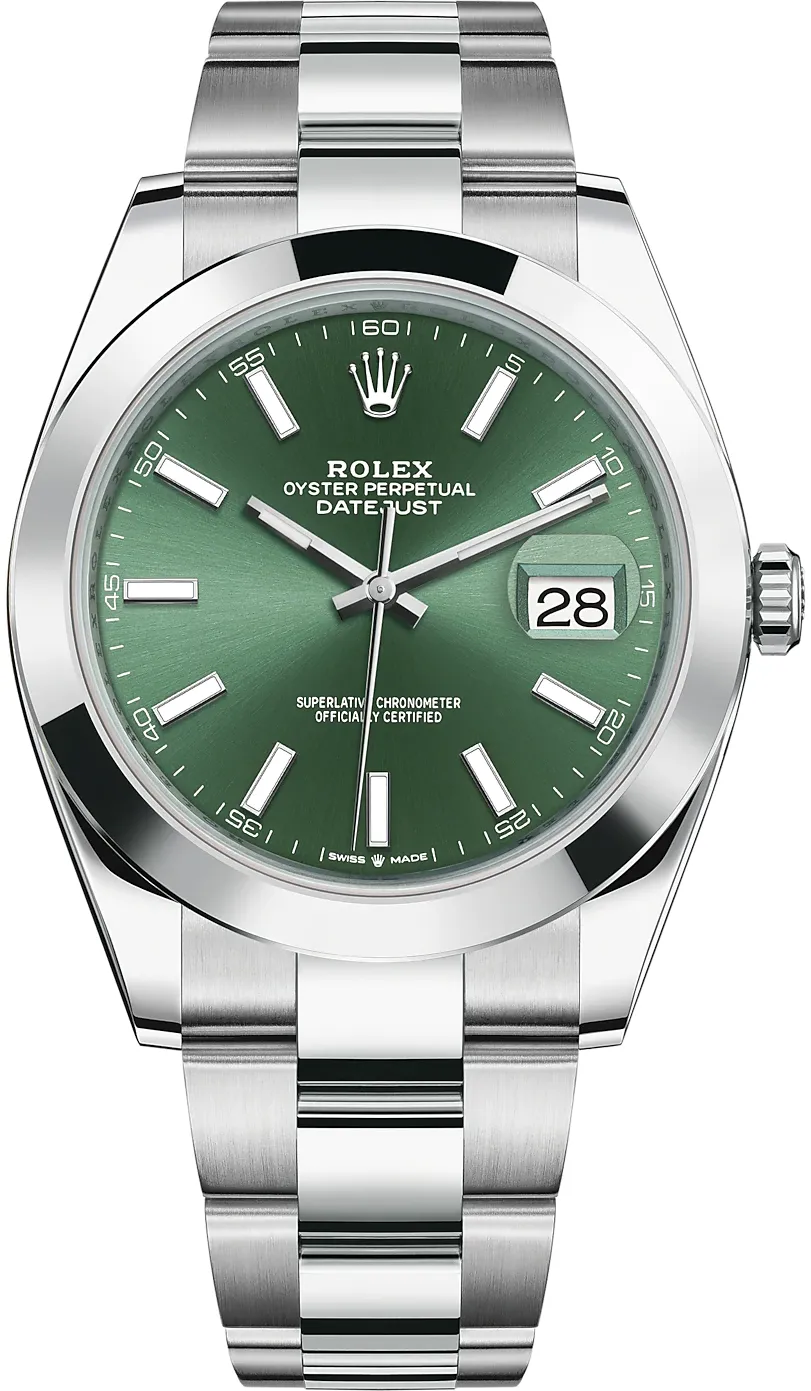 Rolex Datejust 126300-0019 41mm Oystersteel Green