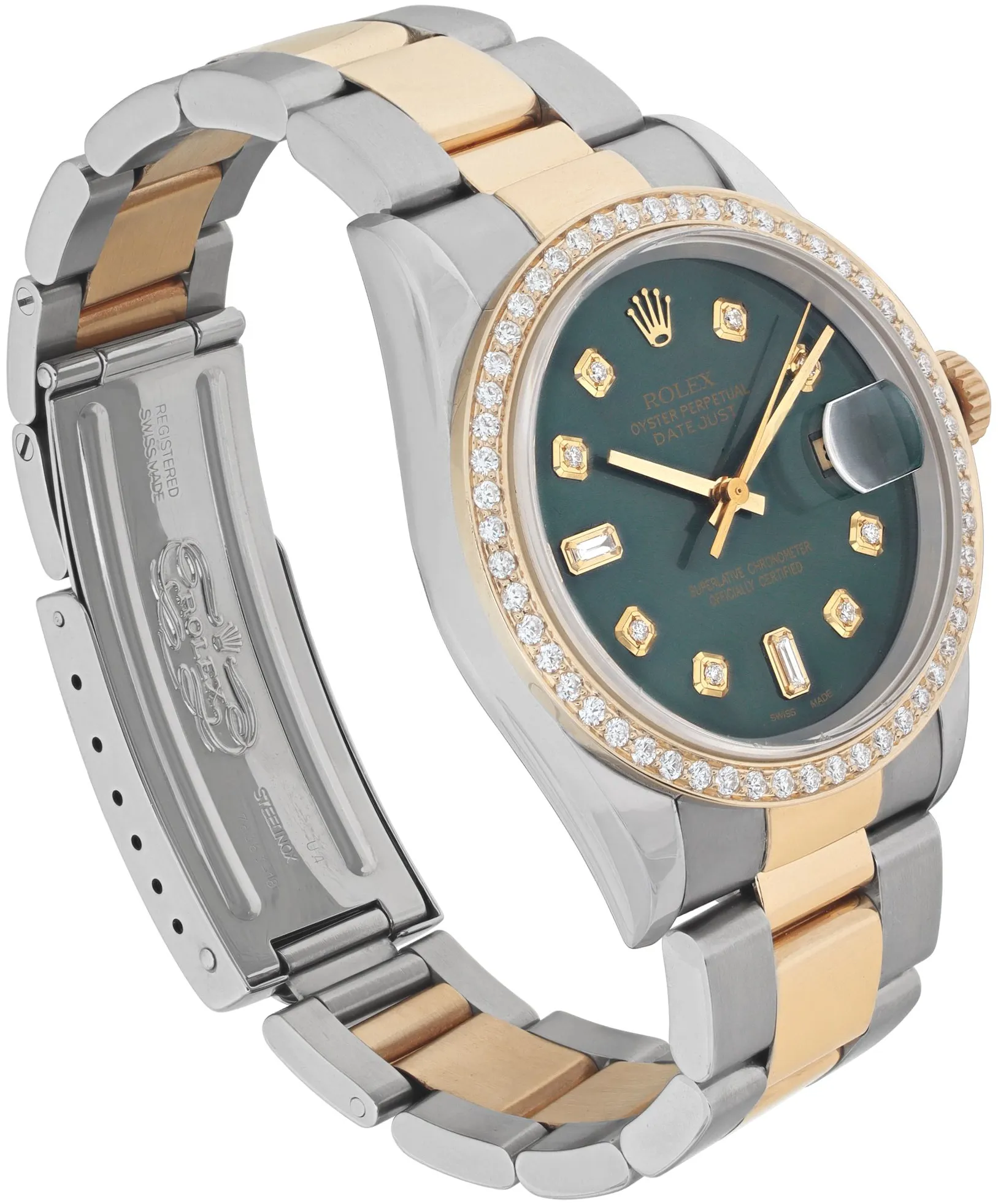 Rolex Datejust 36 16203 36mm Stainless steel Green 2