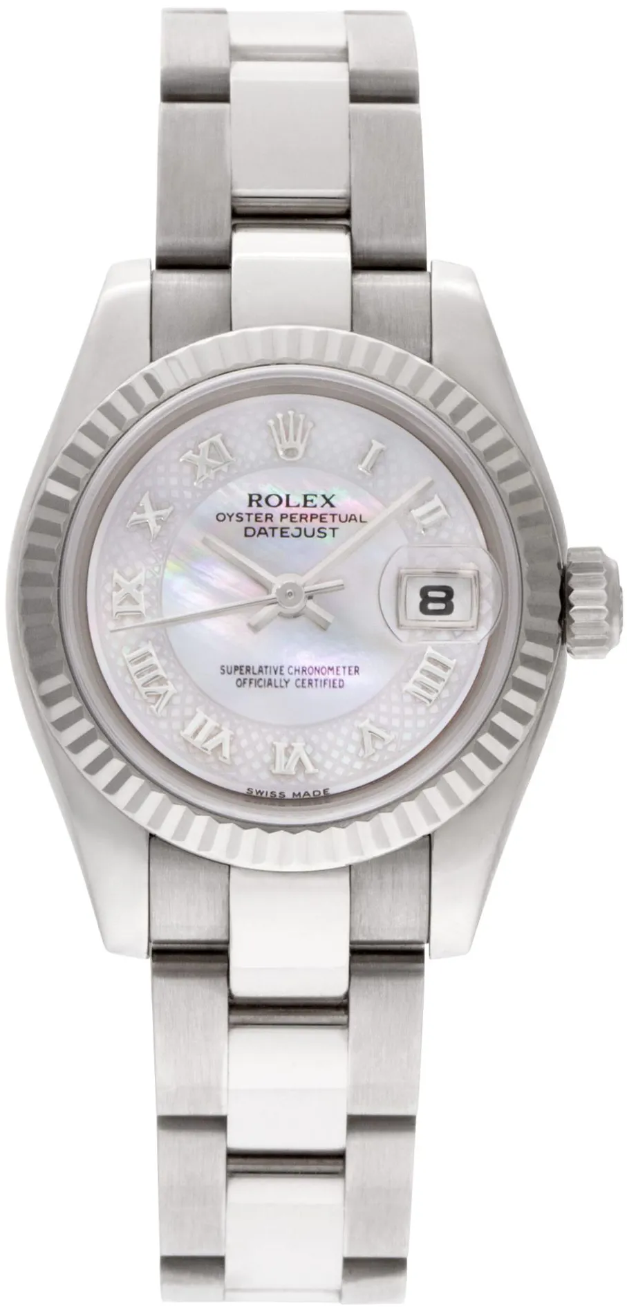 Rolex Lady-Datejust 179179 26mm White gold Mother-of-pearl