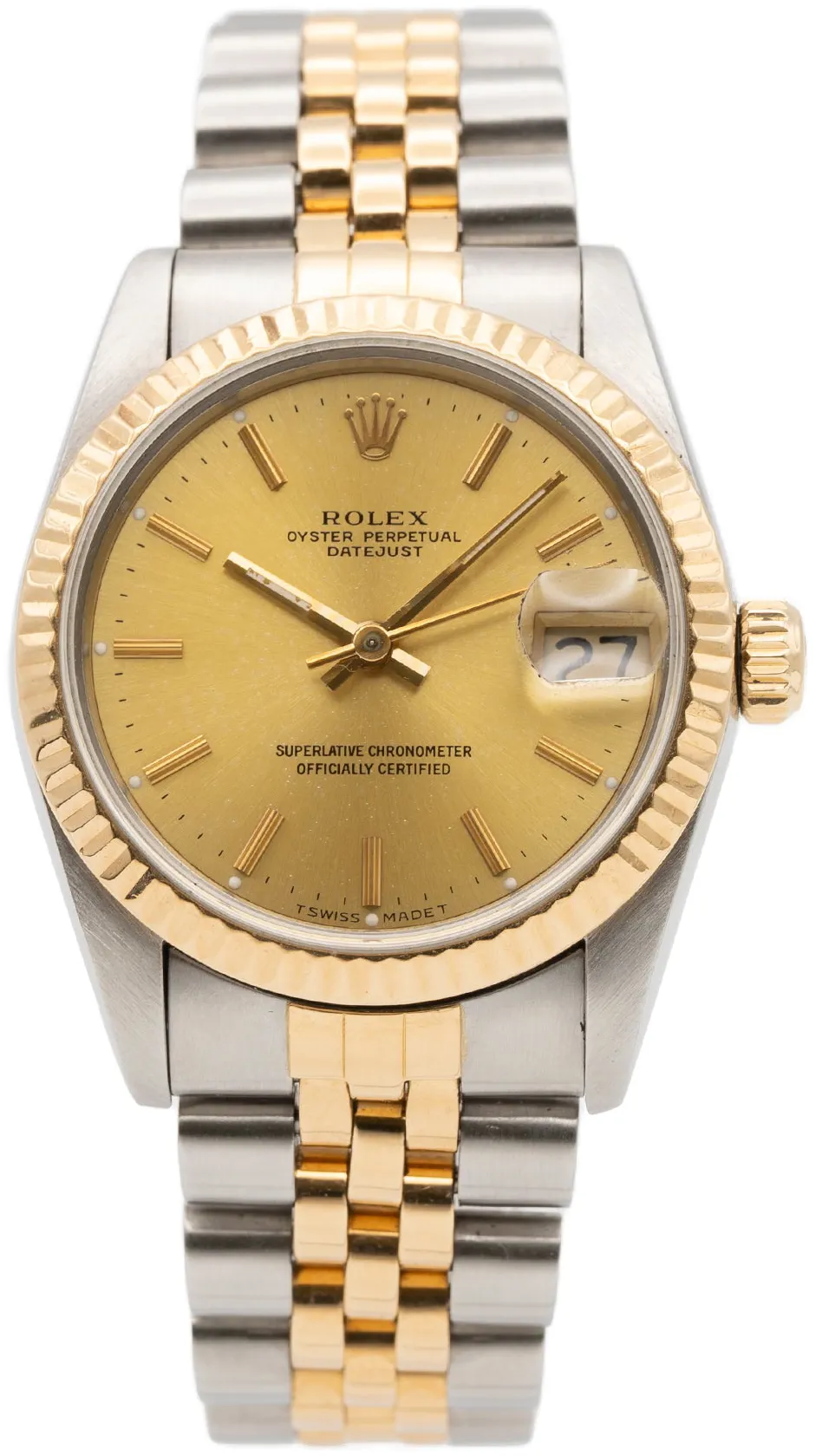 Rolex Datejust 31 68273 31mm Yellow gold and Stainless steel Champagne