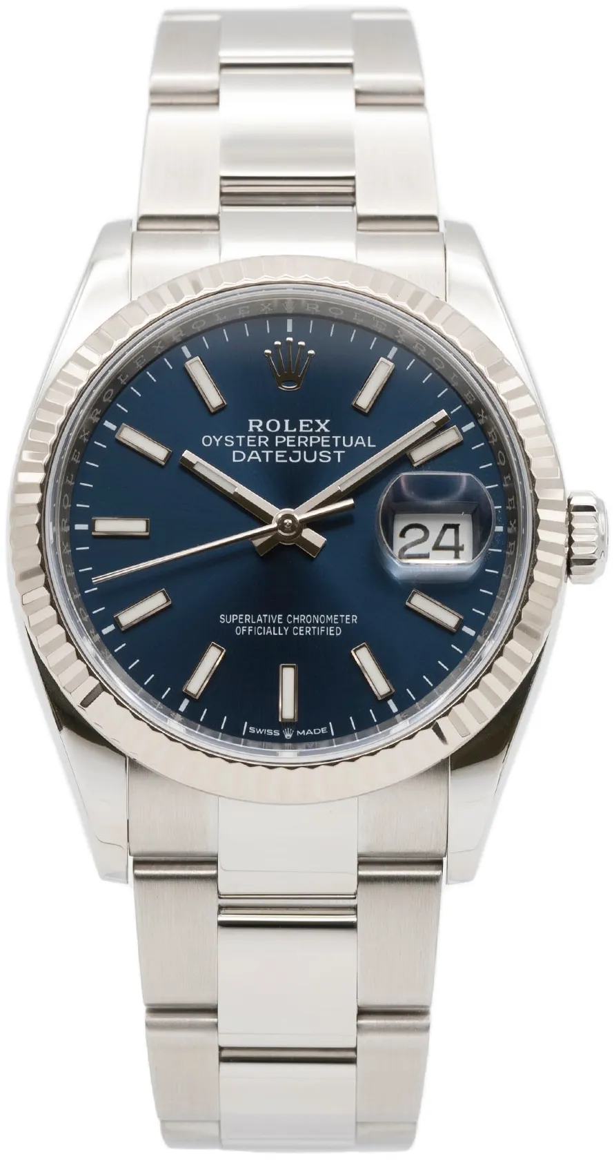 Rolex Datejust 36 126234 36mm White gold and Stainless steel Blue