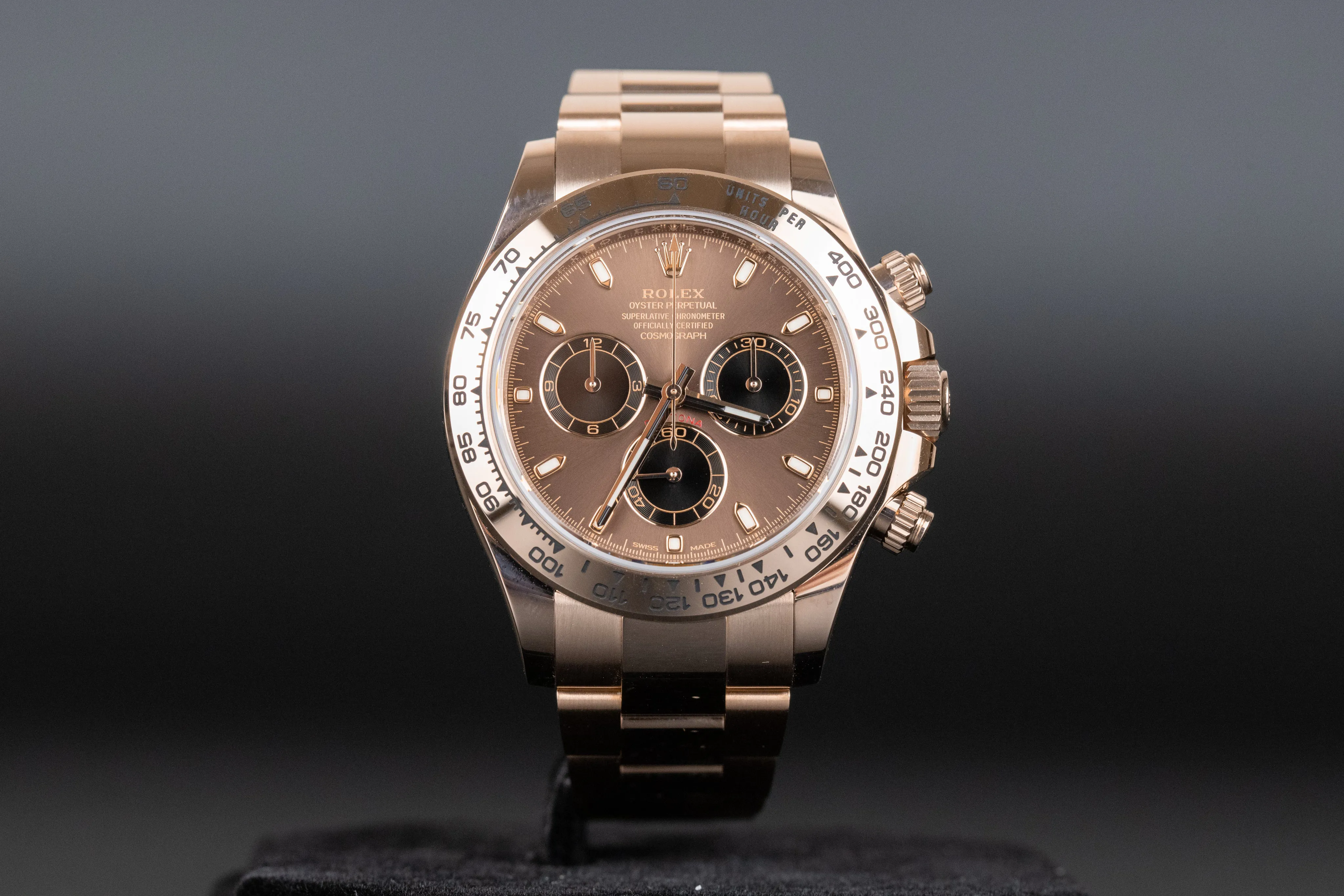 Rolex Daytona 116505 40mm Rose gold Brown